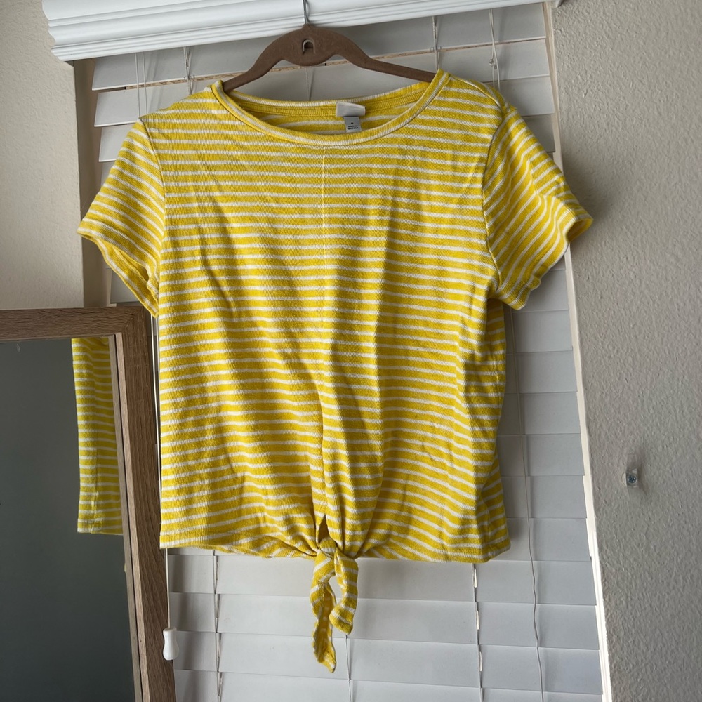 Target A New Day Striped Tie-Front Tee - S